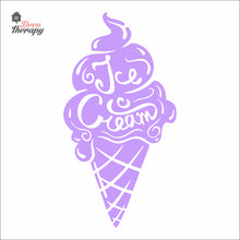 Load image into Gallery viewer, Ice Cream Cone Glass Wall Sign Wall Decal Decotherapy