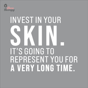 Invest In Your Skin It's Represent You Wall Decal Decotherapy