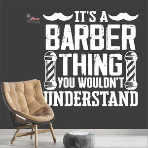 It's A Barber Thing You Wouldn't Understand Wall Decal Decotherapy