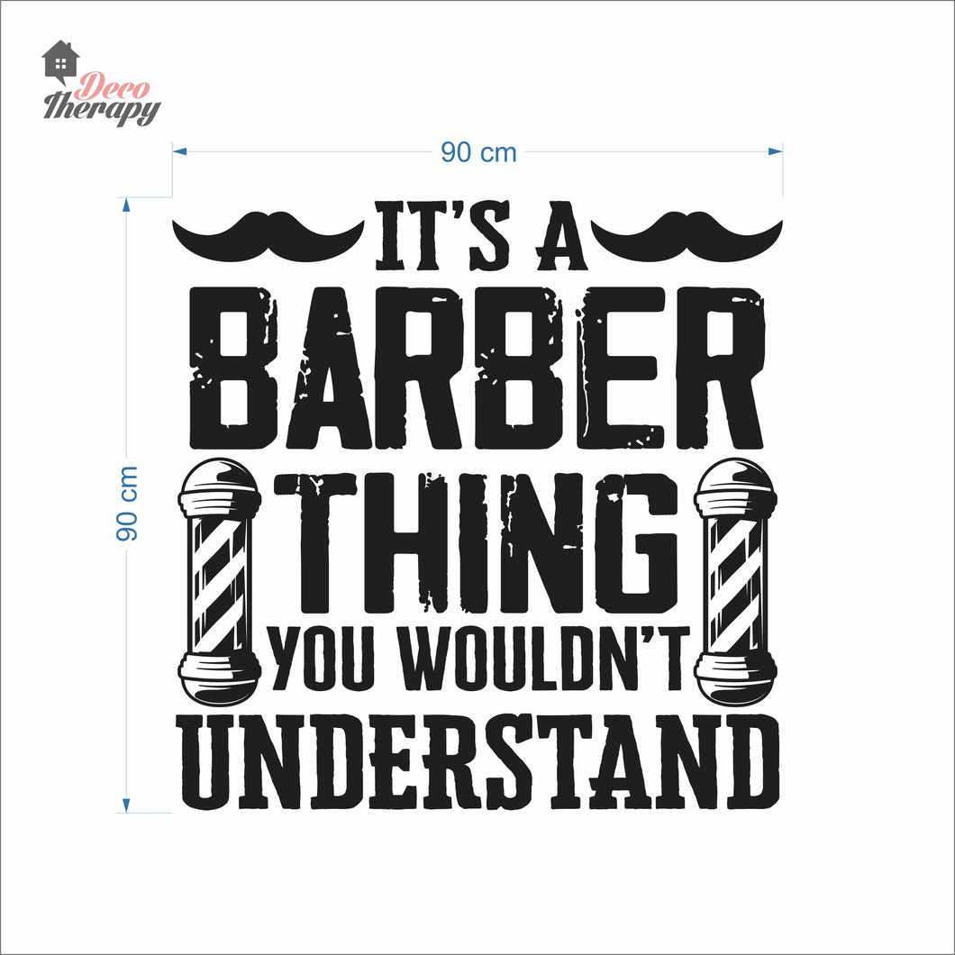 It's A Barber Thing You Wouldn't Understand Wall Decal Decotherapy