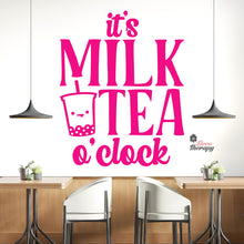 Load image into Gallery viewer, It's Milktea O'Clock Wall Decal Decotherapy