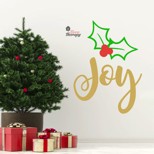 Joy Christmas Wall Decal Decotherapy