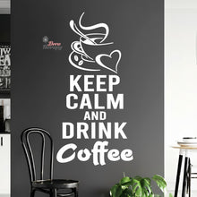 Load image into Gallery viewer, Keep Calm And Drink Coffee Wall Decal Decotherapy