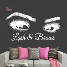 Load image into Gallery viewer, Lash &amp; Brows Wall Decal Decotherapy