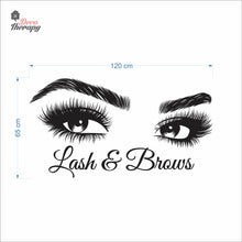 Load image into Gallery viewer, Lash &amp; Brows Wall Decal Decotherapy