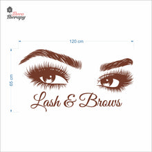 Load image into Gallery viewer, Lash &amp; Brows Wall Decal Decotherapy
