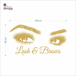 Lash & Brows Wall Decal Decotherapy