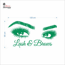 Load image into Gallery viewer, Lash &amp; Brows Wall Decal Decotherapy