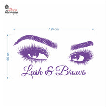 Load image into Gallery viewer, Lash &amp; Brows Wall Decal Decotherapy
