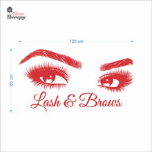Load image into Gallery viewer, Lash &amp; Brows Wall Decal Decotherapy