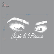 Load image into Gallery viewer, Lash &amp; Brows Wall Decal Decotherapy