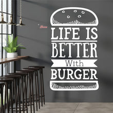 Load image into Gallery viewer, Life Is Better With Burger Wall Decal