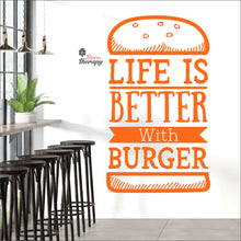 Load image into Gallery viewer, Life Is Better With Burger Wall Decal