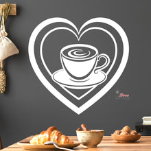 Load image into Gallery viewer, Love Coffee Cup Wall Decal