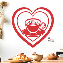 Load image into Gallery viewer, Love Coffee Cup Wall Decal