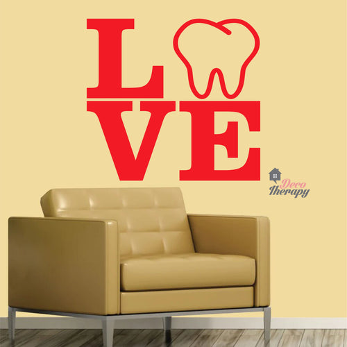 Love Tooth Dental Wall Decal