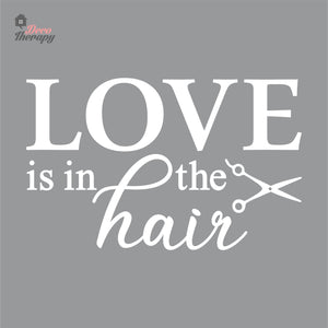 Love Is In The Hair Wall Decal Decotherapy