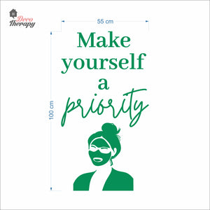 Make Yourself A Priority Skin Care Wall Decal Decotherapy
