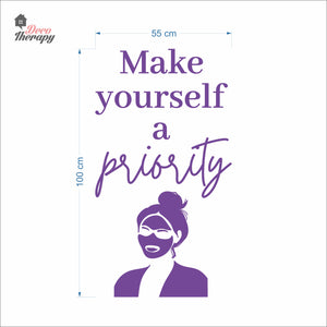 Make Yourself A Priority Skin Care Wall Decal Decotherapy