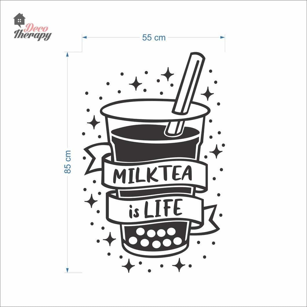 Milktea Is Life Wall Decal Decotherapy