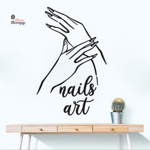 Load image into Gallery viewer, Nails Art Wall Decal Decotherapy