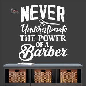 Never Underestimate The Power Of A Barber Wall Decal Decotherapy
