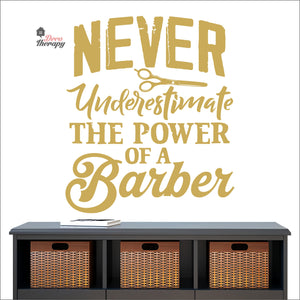 Never Underestimate The Power Of A Barber Wall Decal Decotherapy