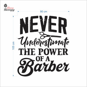 Never Underestimate The Power Of A Barber Wall Decal Decotherapy
