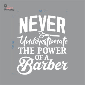 Never Underestimate The Power Of A Barber Wall Decal Decotherapy