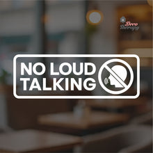 Load image into Gallery viewer, No Loud Talking Sign Sign Sticker Self-Adhesive Decotherapy