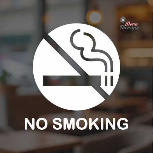 No Smoking Sign Sticker Self-Adhesive Decotherapy