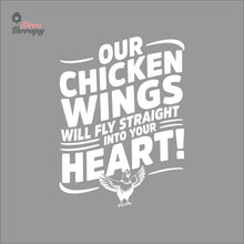 Load image into Gallery viewer, Our Chicken Wings Will Fly Straight Into Your Heart Wall Decal