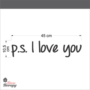 PS I Love You V1 Wall Sticker