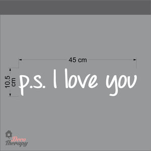 PS I Love You V1 Wall Sticker