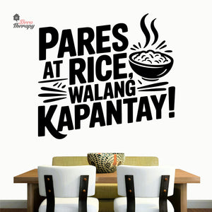 Pares At Rice Walang Kapantay Wall Decal Decotherapy