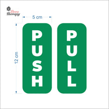 Load image into Gallery viewer, Push Pull Text Door Sign Sticker Self-Adhesive Decotherapy