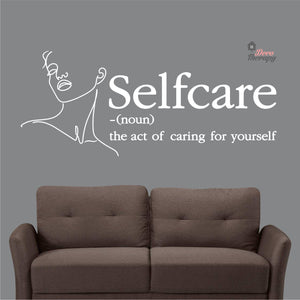 Selfcare The Act Of Caring For Yourself Skin Care Spa Salon Wall Decal Decotherapy