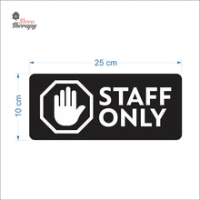 Load image into Gallery viewer, Staff Only Door Sign Sticker Self-Adhesive Decotherapy