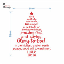 Load image into Gallery viewer, Suddenly There Was With The Angel Praising God Christmas Wall Decal Decotherapy
