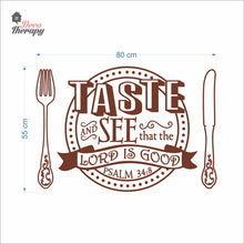 Load image into Gallery viewer, Taste See That The Lord Is Good Psalm Wall Decal