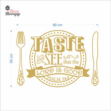 Load image into Gallery viewer, Taste See That The Lord Is Good Psalm Wall Decal