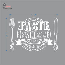Load image into Gallery viewer, Taste See That The Lord Is Good Psalm Wall Decal