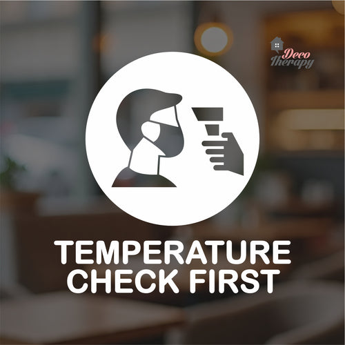 Temperature Check First Sign Sticker Self-Adhesive Decotherapy