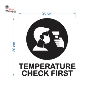 Temperature Check First Sign Sticker Self-Adhesive Decotherapy