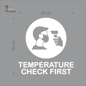 Temperature Check First Sign Sticker Self-Adhesive Decotherapy