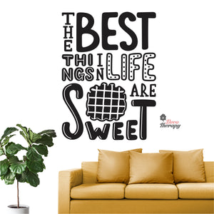The Best Things In Life Are Sweet Waffle Wall Decal Decotherapy