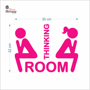 Thinking Room Sign Sticker Self-Adhesive Decotherapy
