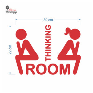 Thinking Room Sign Sticker Self-Adhesive Decotherapy