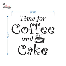 Load image into Gallery viewer, Time For Coffee &amp; Cake Wall Decal Decotherapy