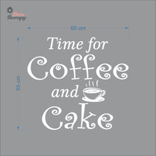 Load image into Gallery viewer, Time For Coffee &amp; Cake Wall Decal Decotherapy